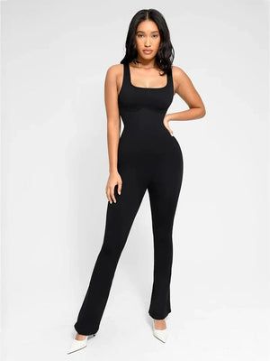 Square-Neck U-Back Jumpsuit Winteres
