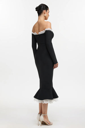 Xynia Slit Maxi Dress