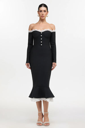 Xynia Slit Maxi Dress