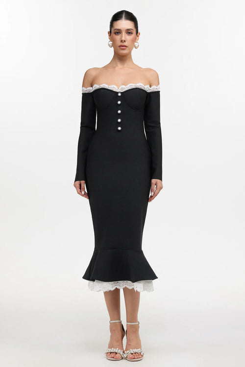 Xynia Slit Maxi Dress