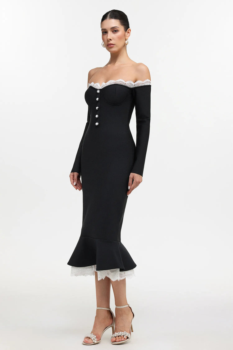 Xynia Slit Maxi Dress