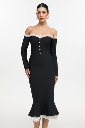 Xynia Slit Maxi Dress