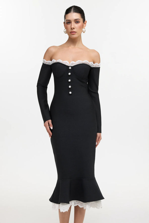 Xynia Slit Maxi Dress