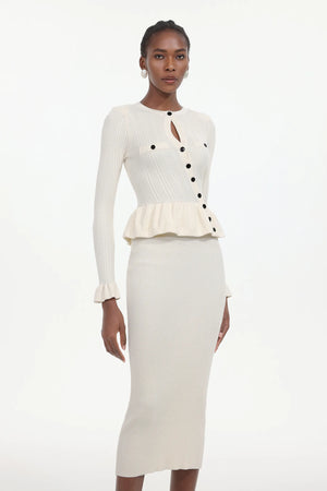Amber Solid Knit Midi Dress Winteres