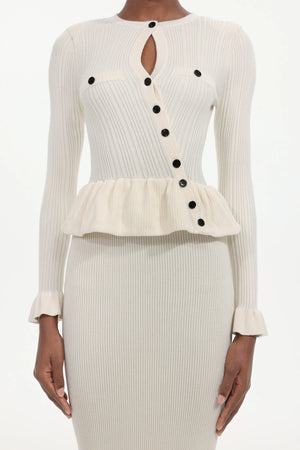Amber Solid Knit Midi Dress Winteres