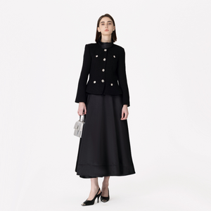 The "Manor" Black Tweed Dress Winteres