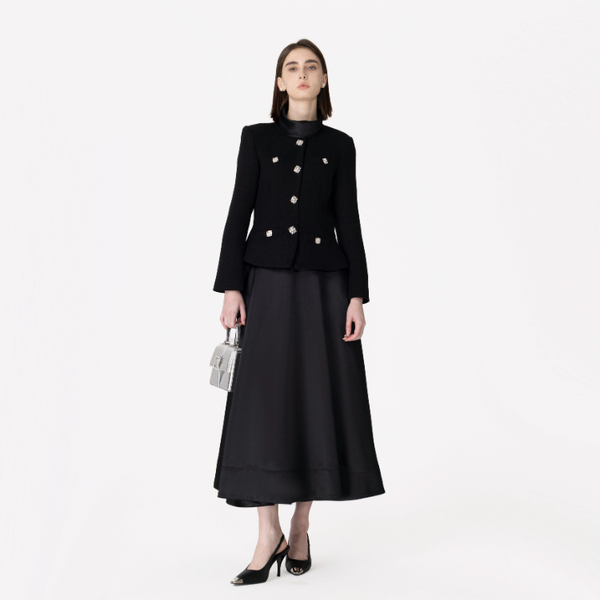 The "Manor" Black Tweed Dress Winteres