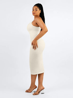 Sleeveless Bodycon Shaping Midi Dress Winteres
