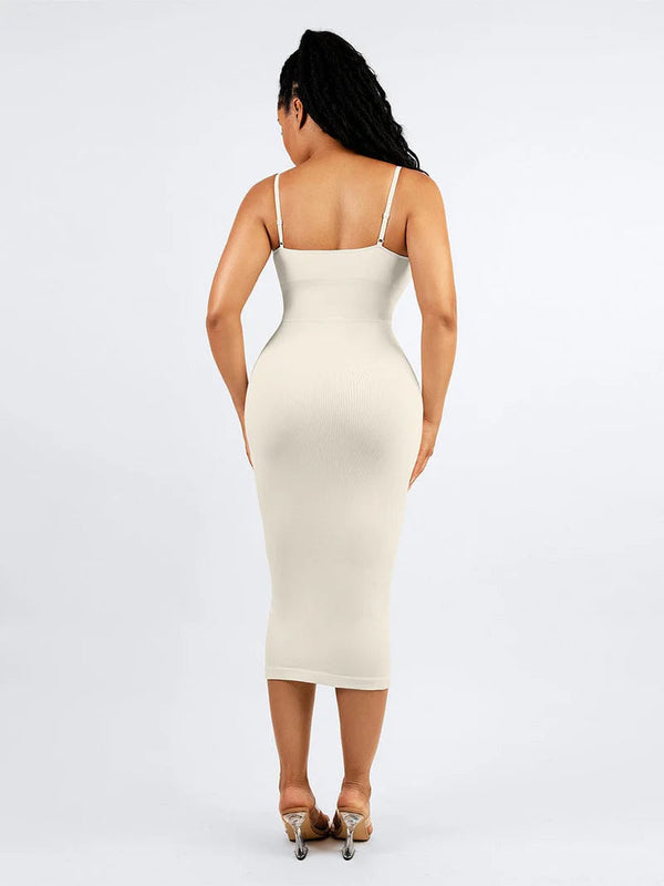 Sleeveless Bodycon Shaping Midi Dress Winteres