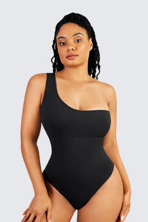One-Arm Slimming Thong Bodysuit