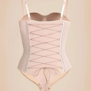 Back Lace-Up Corset Bodysuit Winteres