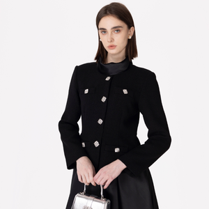 The "Manor" Black Tweed Dress Winteres