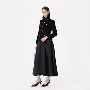 The "Manor" Black Tweed Dress Winteres