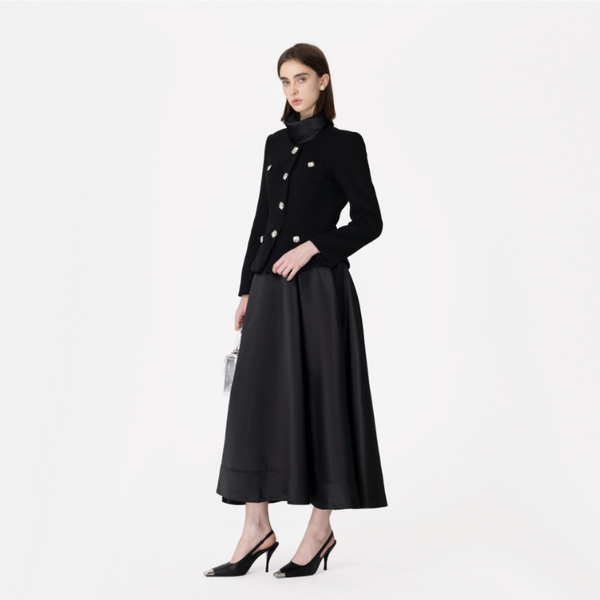 The "Manor" Black Tweed Dress Winteres