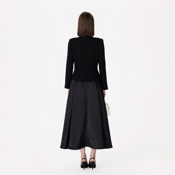 The "Manor" Black Tweed Dress Winteres
