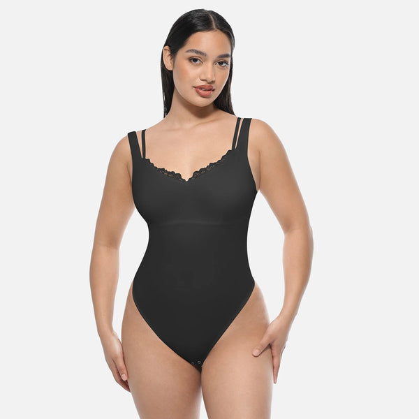 Double-Strap Tummy-Control Bodysuit Winteres