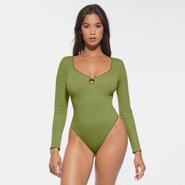 V-Neck Tummy & Hip Control Bodysuit Winteres