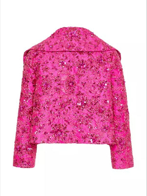 Vinicia Jacquard Floral Blazer Winteres