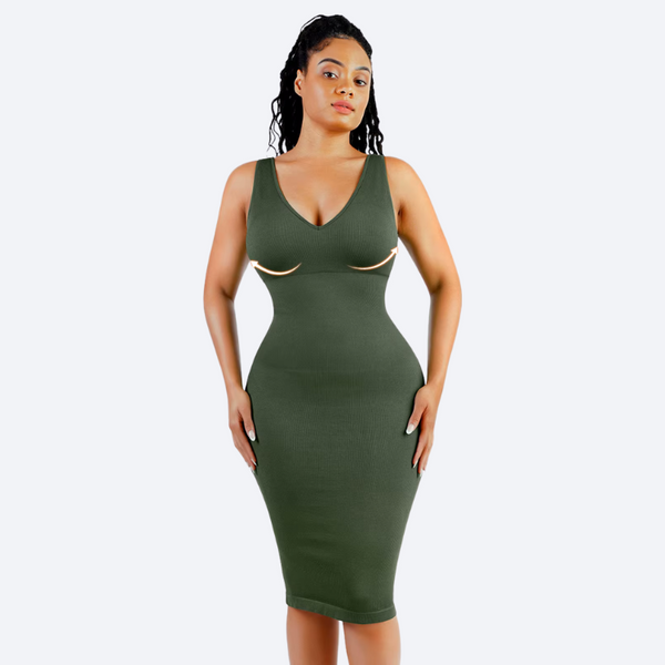 Tummy Control Shapewear Midi Dress Winteres