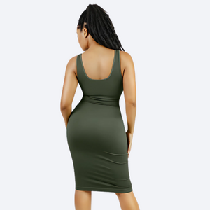 Tummy Control Shapewear Midi Dress Winteres