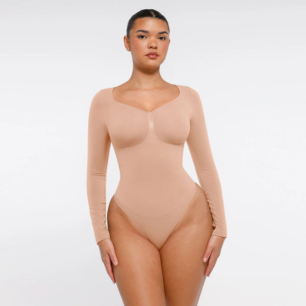 Seamless Tummy-Control Thong Bodysuit Winteres