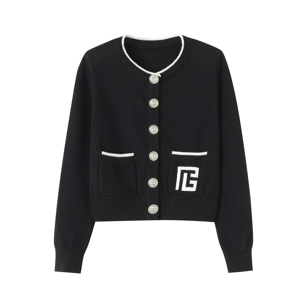 Vintage Single-Breasted Knit Cardigan Winteres