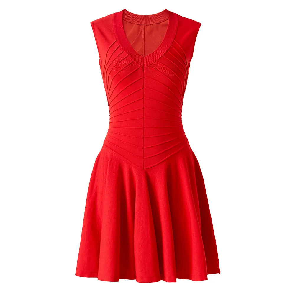 Red dress on a white background