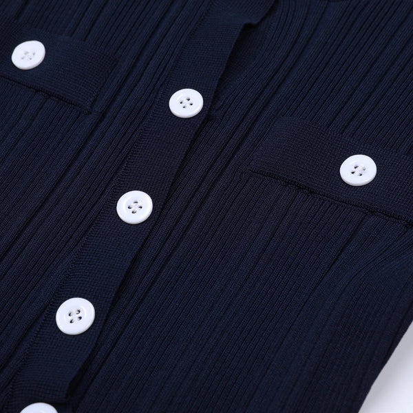 Sleek Knit Skirt Suit Winteres
