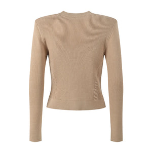 Elegant O-Neck Knit Cardigan Winteres