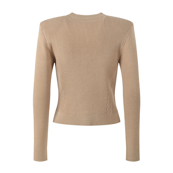 Elegant O-Neck Knit Cardigan Winteres