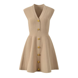 Zarya V-Neck Knit Mini Dress Winteres
