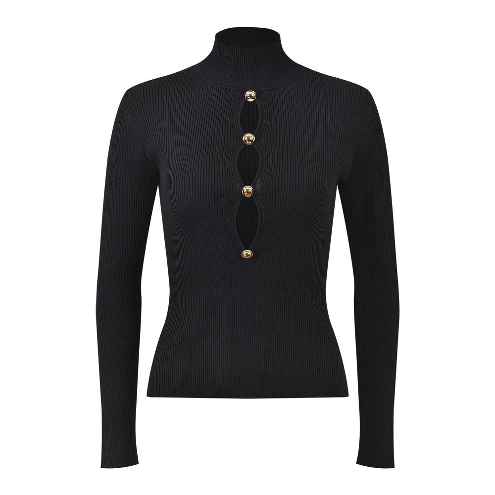 Elegant Turtleneck Knit Top Winteres