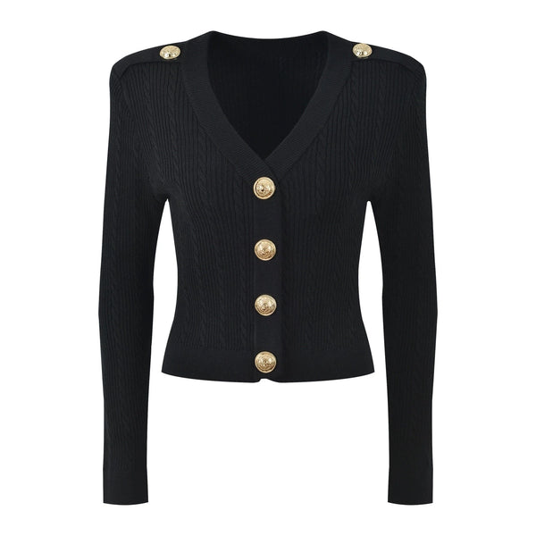 Cable Knit V-Neck Cardigan Winteres