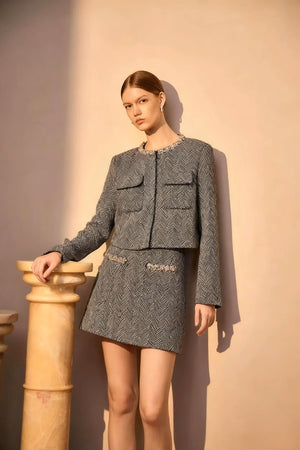 The 'Diamond' Herringbone Suit Winteres