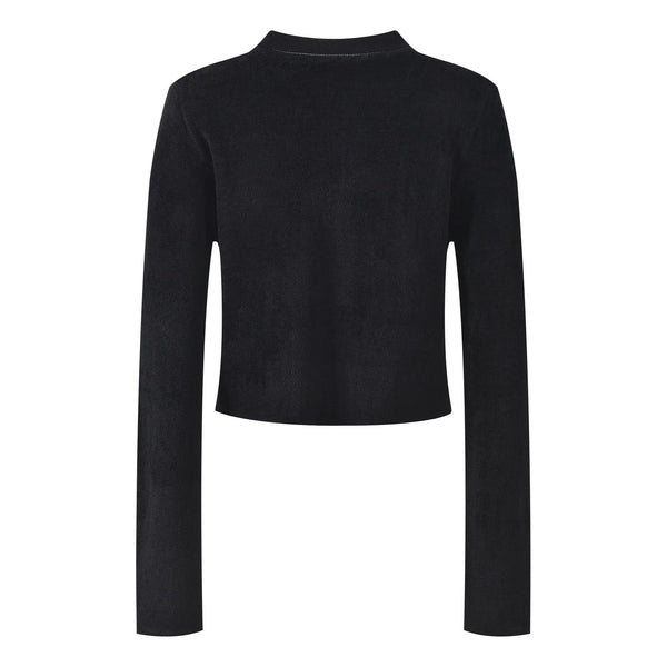 Rhinestone Knit O-Neck Cardigan Winteres