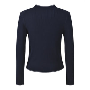 Colorblock Slim Knit Cardigan Winteres