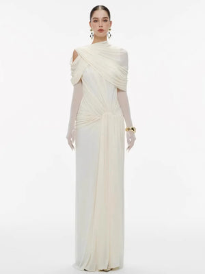 Eulalie Ruffle Mesh Maxi Dress Winteres