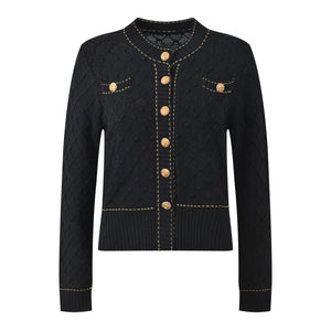 Diamond Knit O-Neck Cardigan Winteres