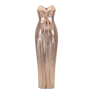 Julie Sequin Halter Dress Winteres