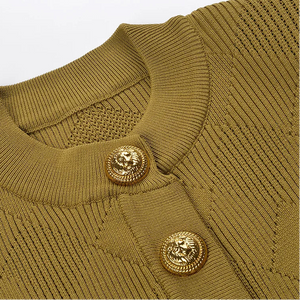 Elegant Button-Front Knit Vest Winteres