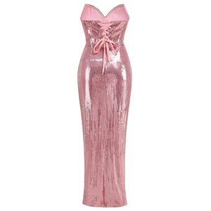Julie Sequin Halter Dress Winteres