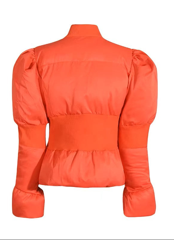 Sculpted Horn Sleeve Coat Winteres