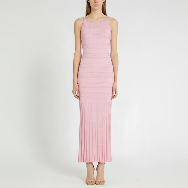 Beaded Crewneck & Sleeveless Dress Set Winteres