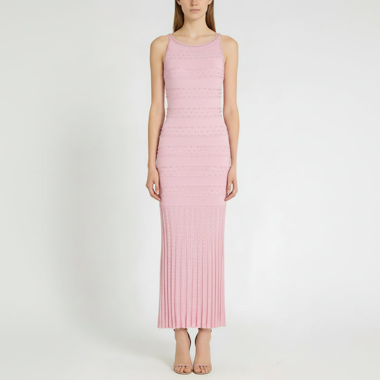 Beaded Crewneck & Sleeveless Dress Set Winteres