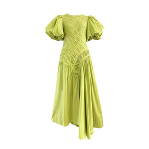 Delia Puff Sleeve Midi Dress Winteres