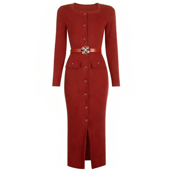 Aurora Fish Knit Maxi Dress Winteres