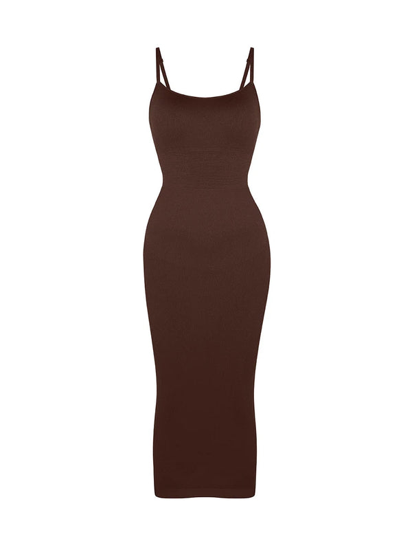 Sleeveless Bodycon Shaping Midi Dress Winteres