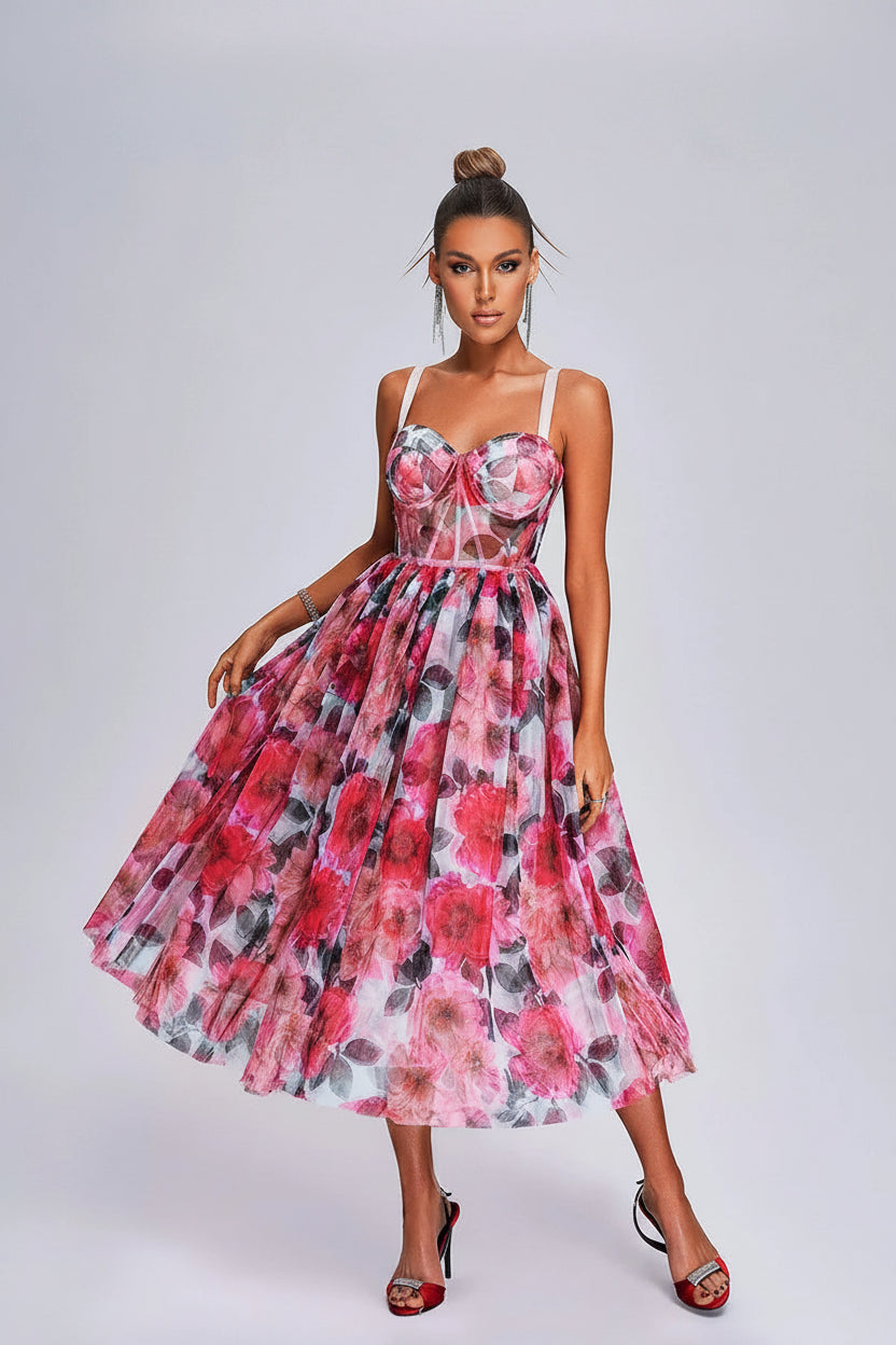 Flora Corset Midi Dress Winteres