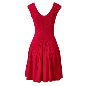 Red dress on a white background