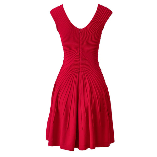 Red dress on a white background